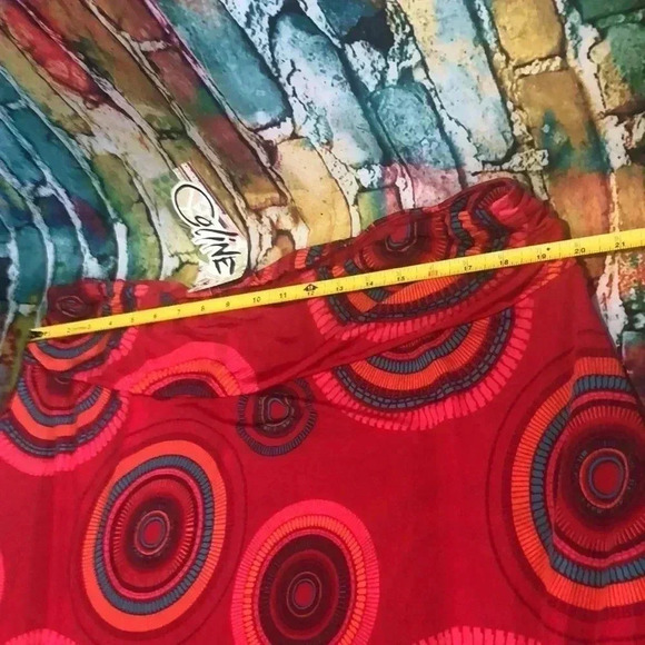 Coline skirt multi colored soft stretchy plus size - Picture 8 of 9